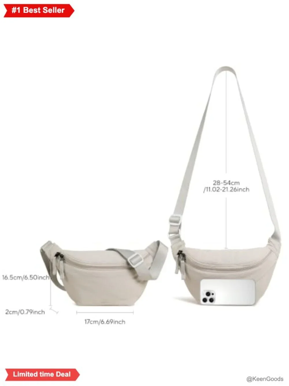 Lightweight Nylon Hobo Purse Crossbody Shoulder Sling Bag